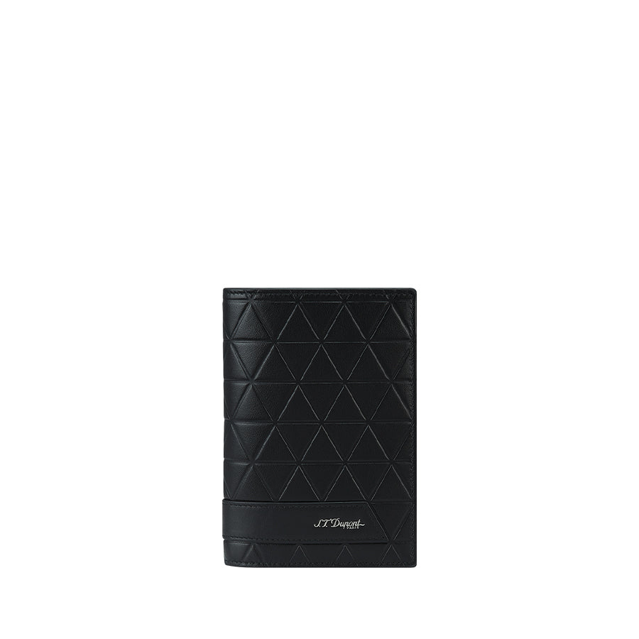 DUPONT ACCESSORIES chưa có hình [style_3597390295408] Ví da đựng thẻ bằng da bò màu đen (PASSPORT HOLDER FIREHEAD BLACK - 161114) - S.T.Dupont