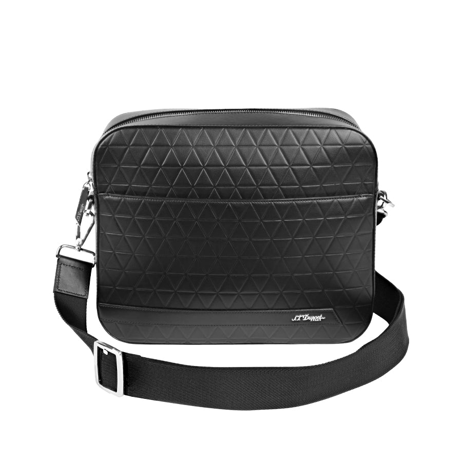 DUPONT ACCESSORIES chưa có hình [style_3597390295446] Cặp da bằng da bò (MESSENGER FIREHEAD BLACK - 160009) - S.T.Dupont