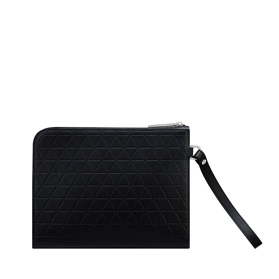 DUPONT ACCESSORIES chưa có hình [style_3597390295484] Túi xách cầm tay bằng da bò màu đen (LIFESTYLE CLUTCH FIREHEAD BLCK - 160012) - S.T.Dupont