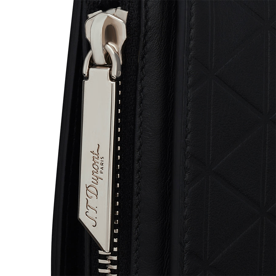 DUPONT ACCESSORIES chưa có hình [style_3597390295484] Túi xách cầm tay bằng da bò màu đen (LIFESTYLE CLUTCH FIREHEAD BLCK - 160012) - S.T.Dupont