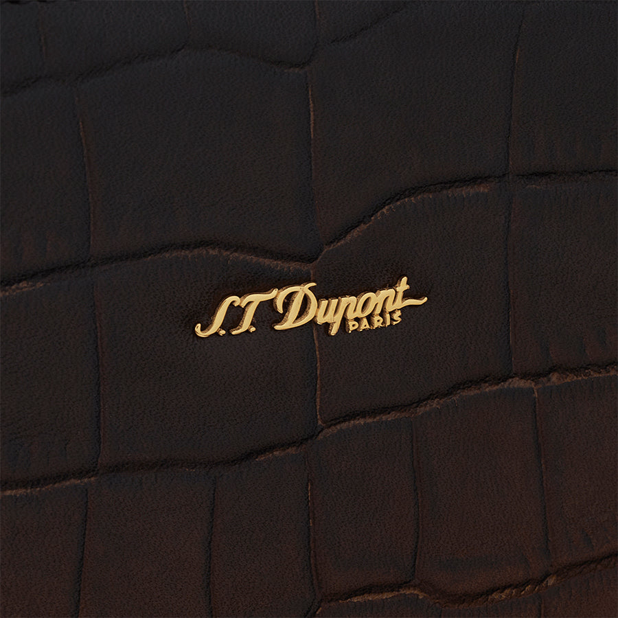 DUPONT ACCESSORIES chưa có hình [style_3597390295750] Cặp đựng tài liệu bằng da bò màu nâu (CONFERENCE PAD LGR ATL HAVANA - 190474) - S.T.Dupont