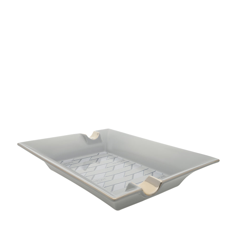 DUPONT ACCESSORIES chưa có hình [style_3597390303202] Gạt tàn Xì gà bằng sứ màu xám (LARGE ASHTRAY 1872 GREY - 006480) - S.T.Dupont