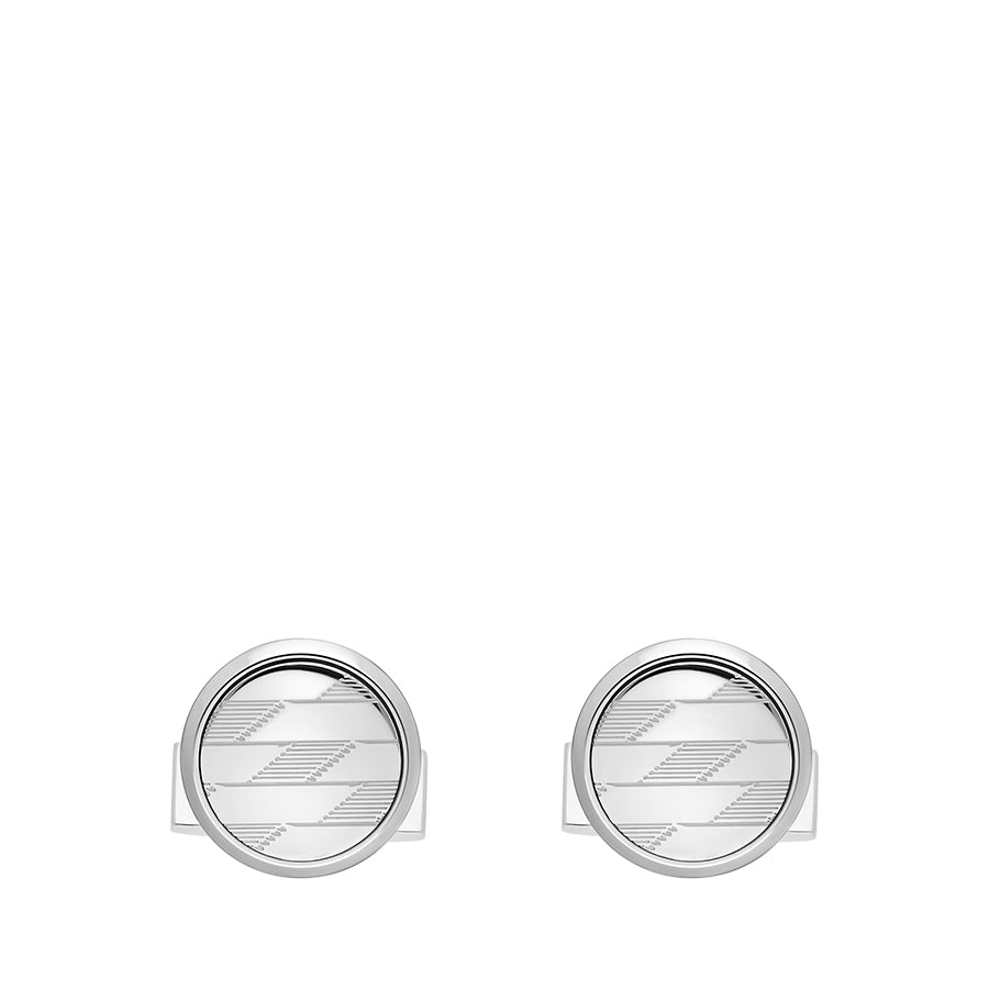 DUPONT ACCESSORIES chưa có hình [style_3597390303257] Khuy măng sét bằng KL màu bạc (CUFFLINKS 1872 CHROME - 005541) - S.T.Dupont