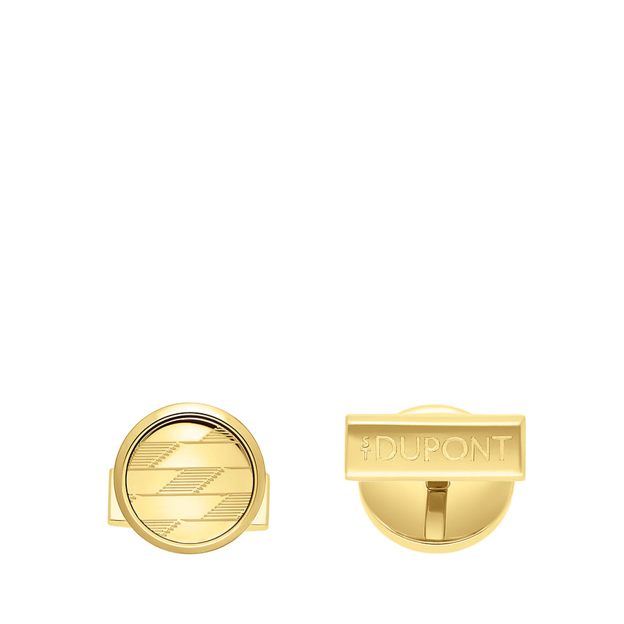 DUPONT ACCESSORIES chưa có hình [style_3597390303264] Khuy măng sét bằng KL màu vàng (CUFFLINKS 1872 GOLDEN - 005540) - S.T.Dupont