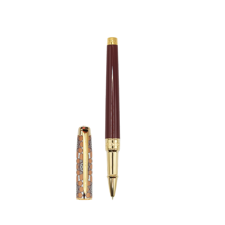 DUPONT ACCESSORIES chưa có hình [style_3597390309266] Bút bi bằng KL  (WI LD ETY M RB ALHAMBRA YEL/YG - 422428M) - S.T.Dupont