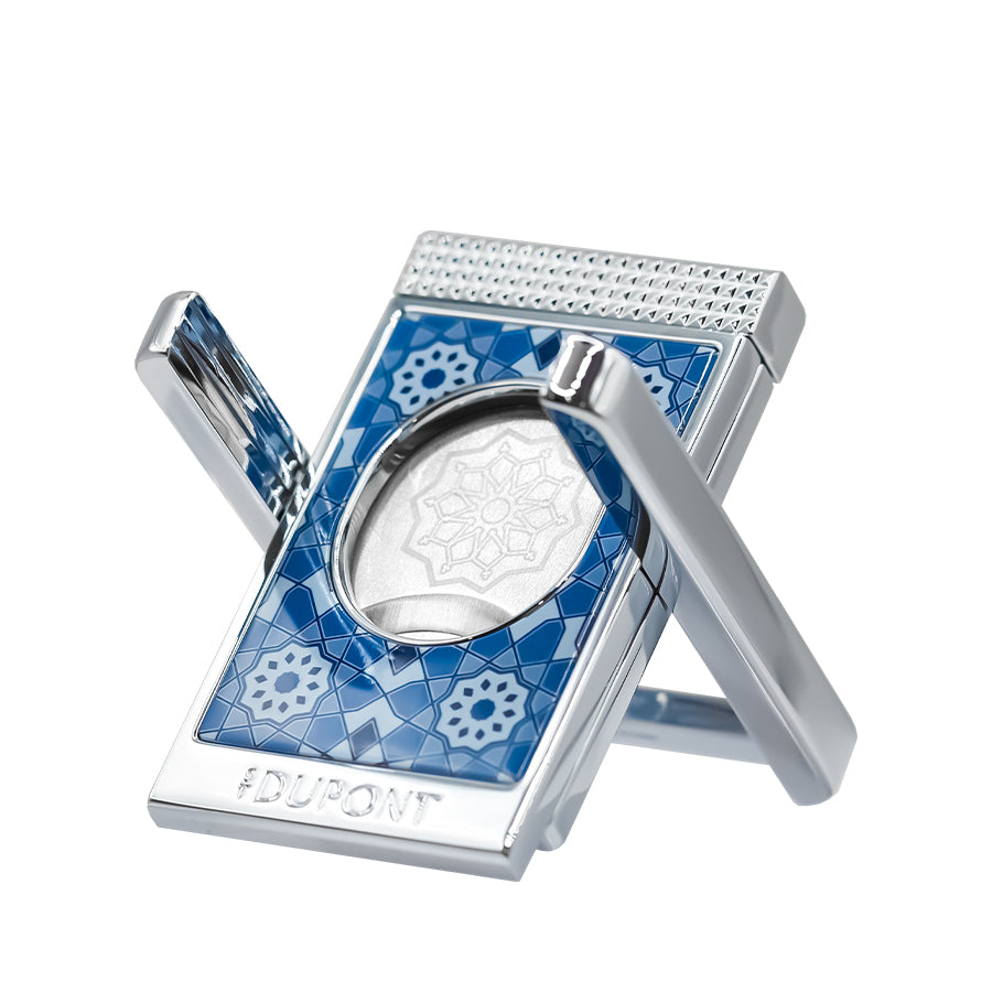 DUPONT ACCESSORIES chưa có hình [style_3597390309297] Dao cắt Xì gà bằng KL  (CC STAND ALHAMBRA BLUE/ CHROME - 003429) - S.T.Dupont