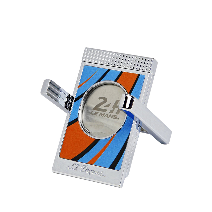 DUPONT ACCESSORIES Dao Cắt Cigar Bằng KL Kèm Giá Đỡ (Cc X Stand Le Mans Blue/Chrome - 003489) - S.T.Dupont