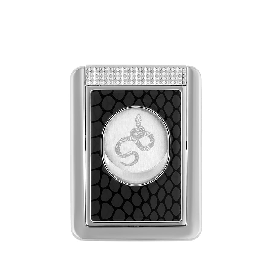 DUPONT ACCESSORIES Dao Cắt Cigar Bằng KL Màu Chrome/Đen Kèm Giá Đỡ (Cc X Stand Cny Snake Black - 003476) - S.T.Dupont