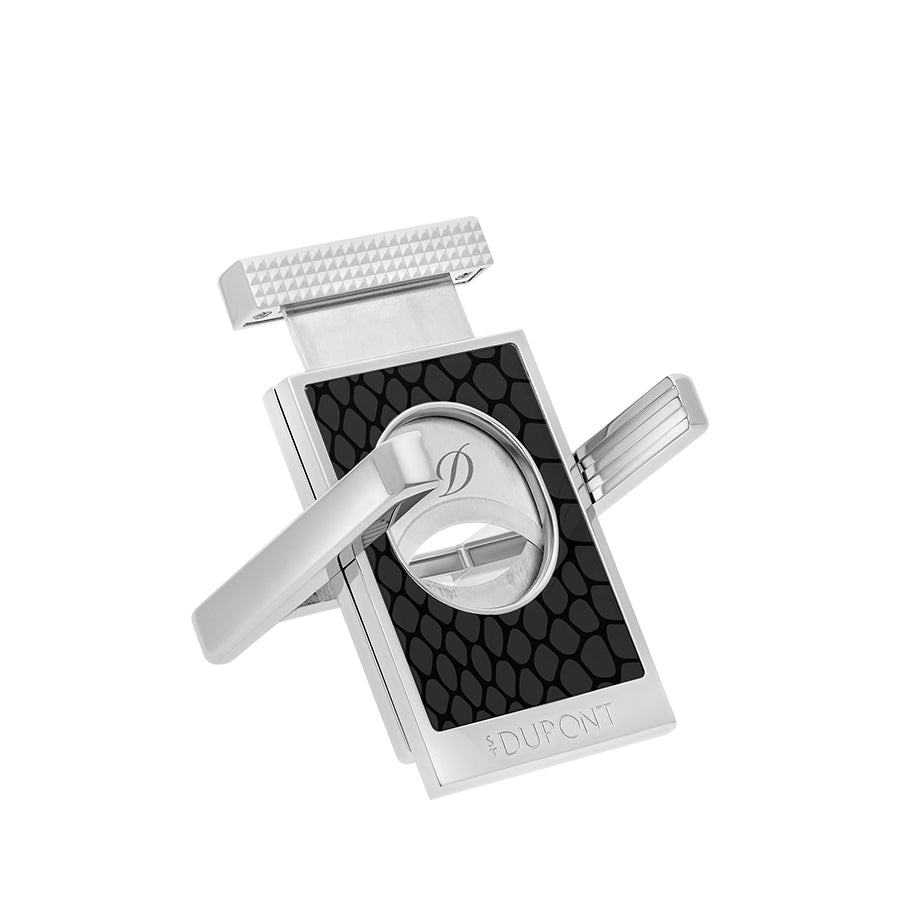 DUPONT ACCESSORIES Dao Cắt Cigar Bằng KL Màu Chrome/Đen Kèm Giá Đỡ (Cc X Stand Cny Snake Black - 003476) - S.T.Dupont