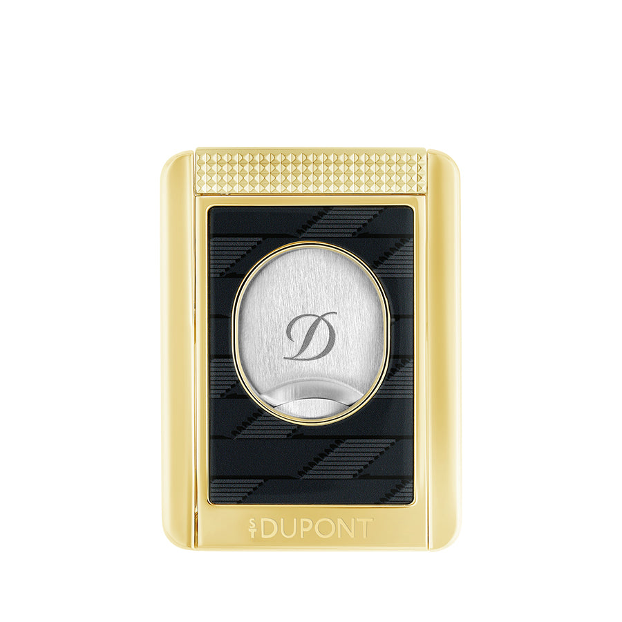 DUPONT ACCESSORIES Dao Cắt Cigar Bằng KL Màu Vàng/Đen Kèm Giá Đỡ (Cc X Stand 1872 Black - 003479) - S.T.Dupont
