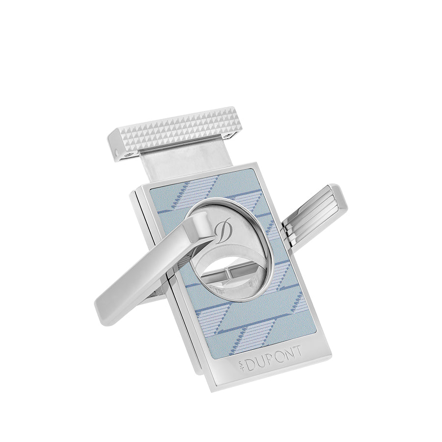DUPONT ACCESSORIES Dao Cắt Cigar Bằng KL Màu Vàng/Xám Kèm Giá Đỡ (Cc X Stand 1872 Grey - 003480M) - S.T.Dupont