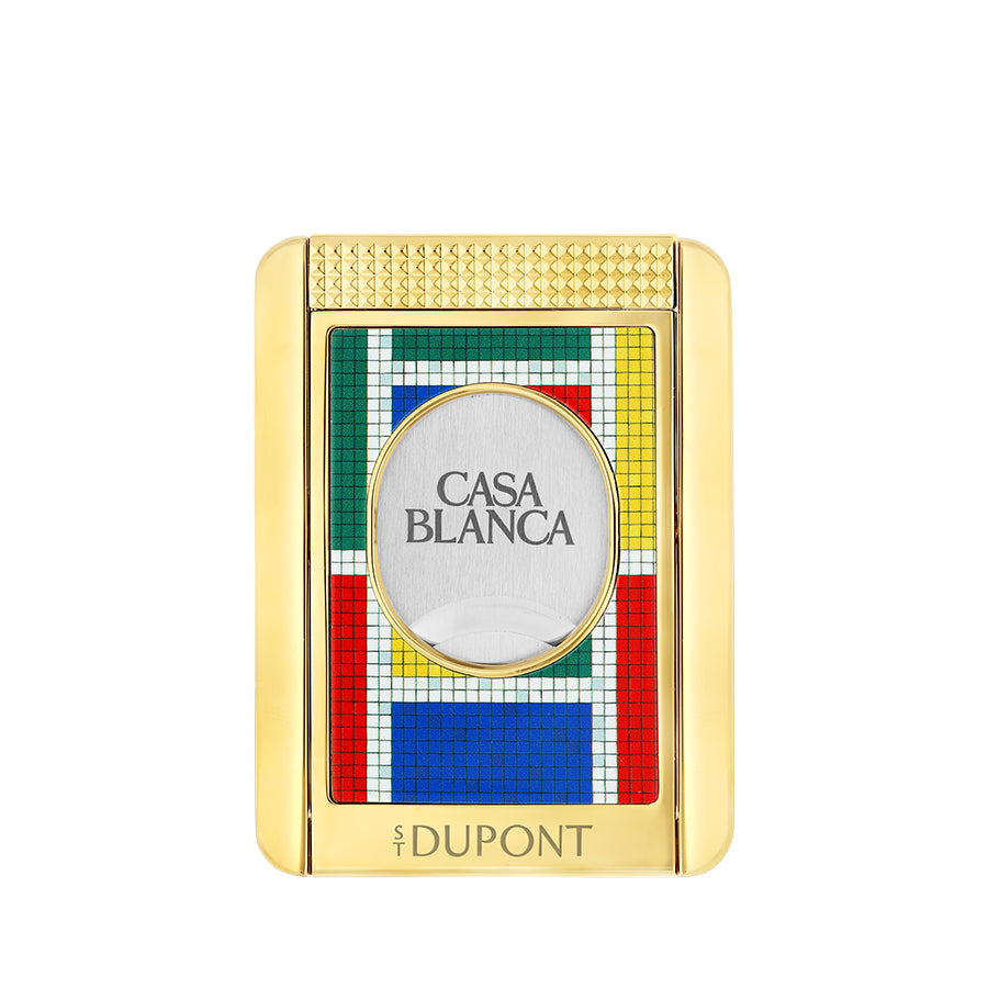 DUPONT ACCESSORIES Dao cắt Xì gà bằng KL kèm giá đỡ (CC X STAND CASABLANCA MOSAIC - 003432) - S.T.Dupont