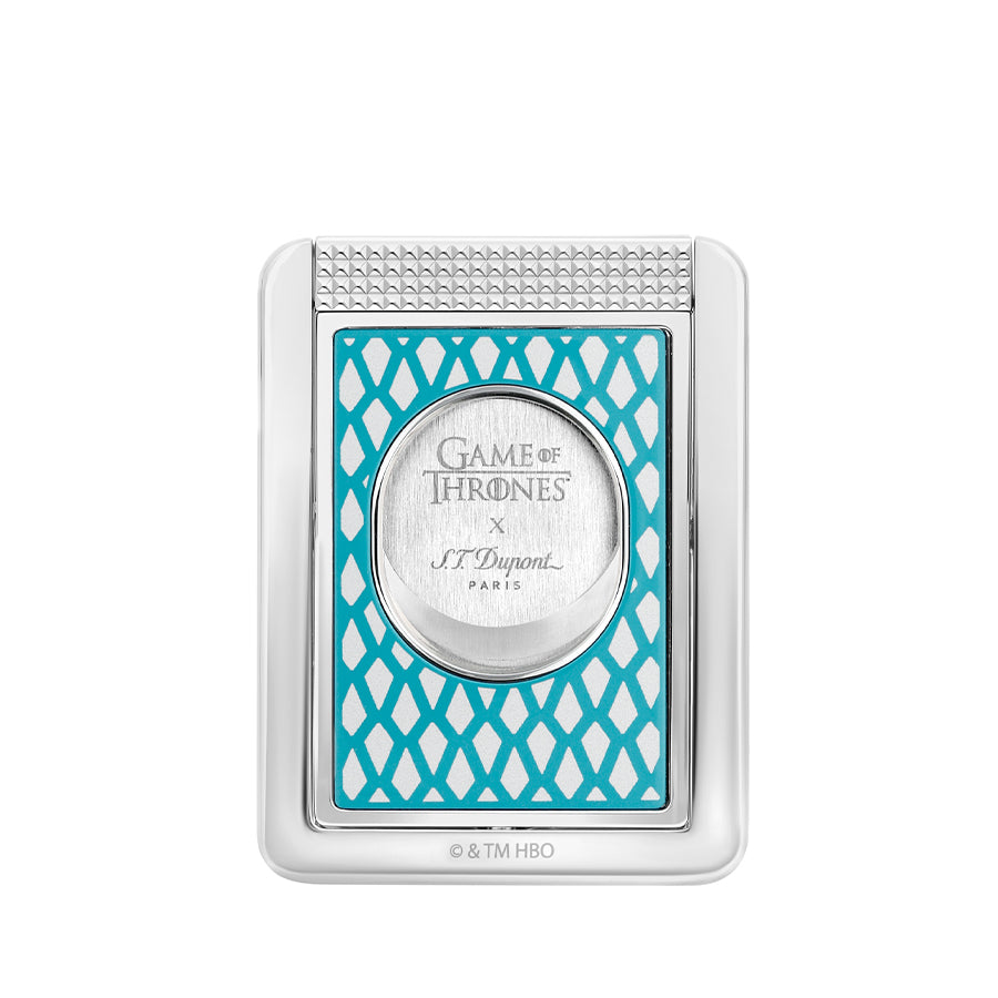 DUPONT ACCESSORIES Dao cắt Xì gà bằng KL kèm giá đỡ (CC X STAND GOT ICE / CHROME - 003152) - S.T.Dupont