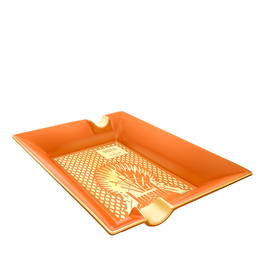 DUPONT ACCESSORIES Gạt Tàn Cigar Bằng Sứ (Large Ashtray Got Fire - 006053) - S.T.Dupont