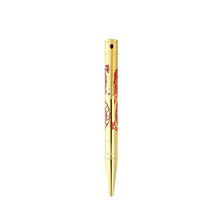 DUPONT ACCESSORIES Gold S.T.DUPONT WI D-INITIAL BP DRAGON GOLDEN NO.265026