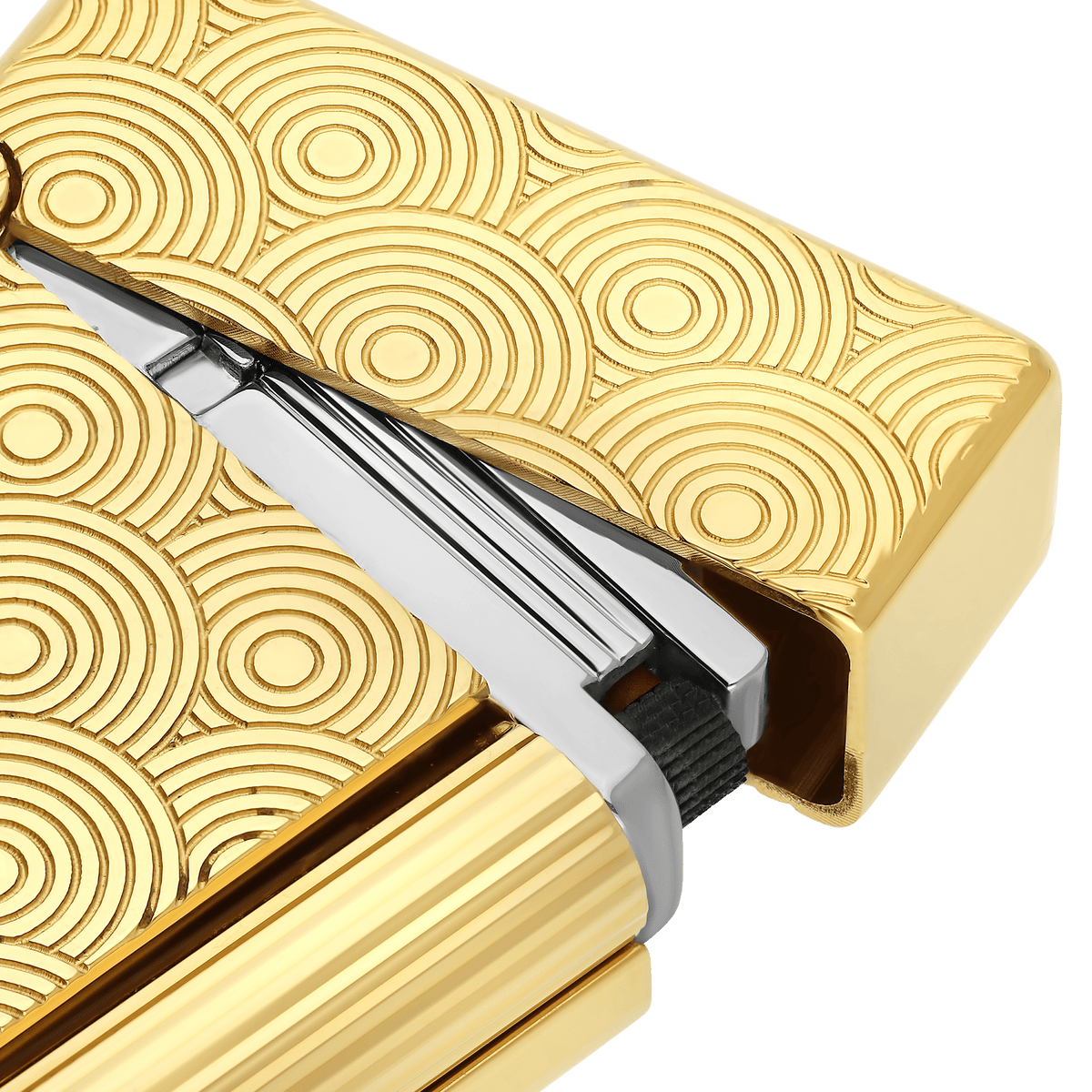 DUPONT ACCESSORIES Gold [style_3597390302069] Bật lửa châm Xì Gà bằng KL, No gas -  ST.Dupont (LI INITIAL CINETIQUE Y GOLD style No. 020845)