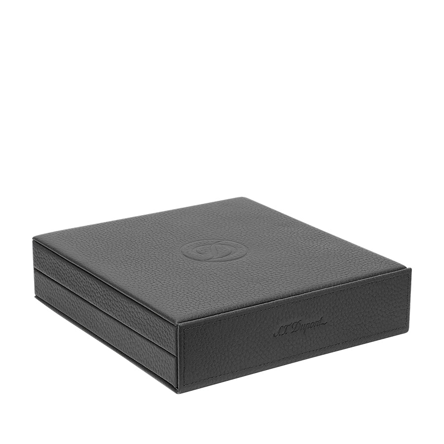 DUPONT ACCESSORIES Hộp Đựng Cigar Bằng Gỗ Công Nghiệp Màu Đen (Std Travel Humidor Black - 001357) - S.T.Dupont. KT(21X19.5X5)cm