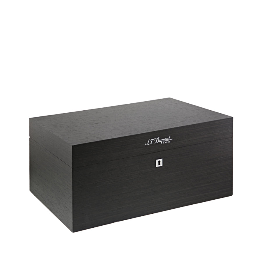 DUPONT ACCESSORIES Hộp Đựng Cigar Bằng Gỗ Công Nghiệp (Prestige Humidor Black - 001319) - S.T.Dupont. KT(44.3X 27.3 X 20)cm