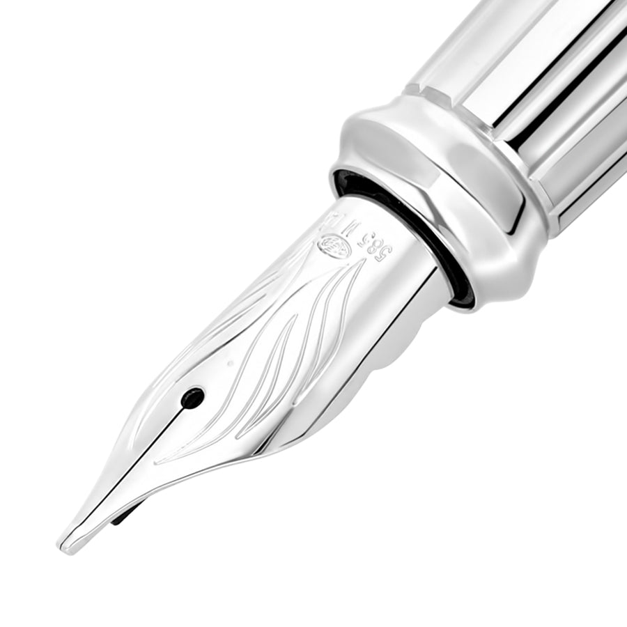 DUPONT ACCESSORIES Ngòi Bút Máy Size XL Bằng Vàng 14K Mạ Bạch Kim, Loại Nét Trung Bình (Nib Set Wings XL 14K Pal M - 040533) - S.T.Dupont