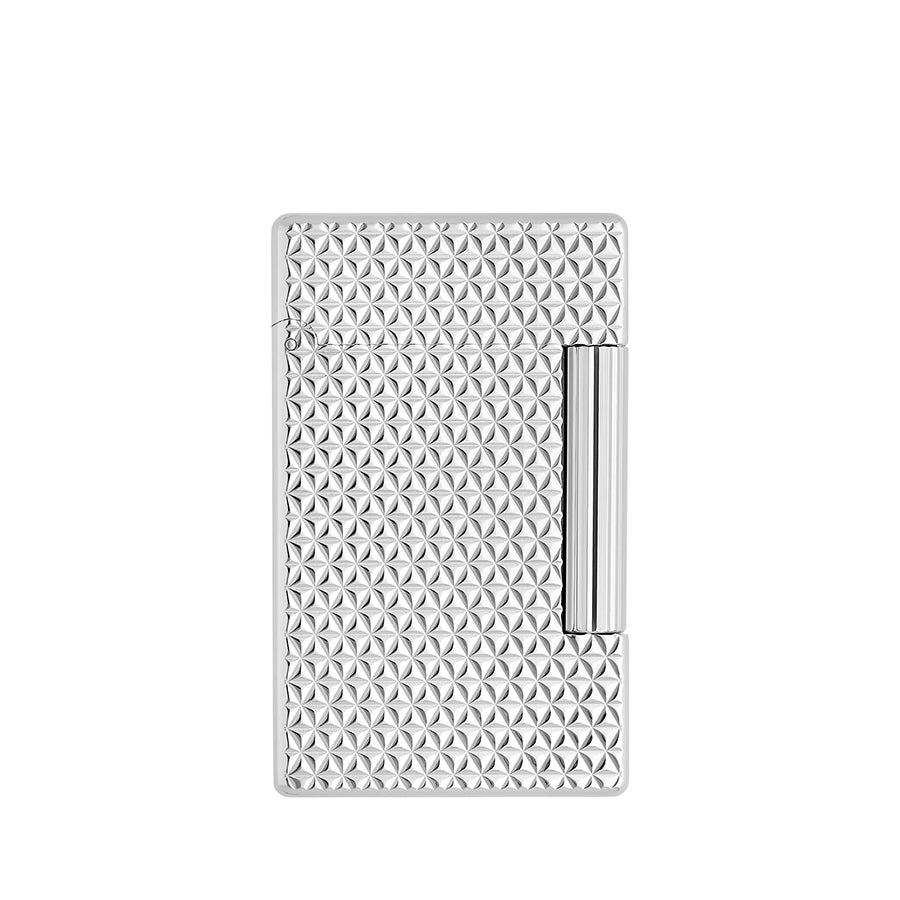 DUPONT ACCESSORIES S.T.DUPONT INITIAL DIAMOND HEAD SILVER LIGHTER