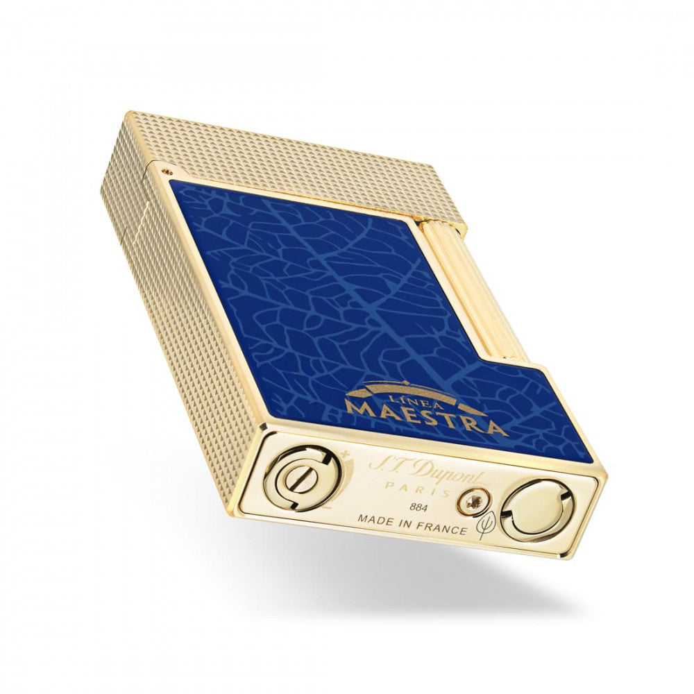 DUPONT ACCESSORIES S.T.DUPONT LI L2 PARTAGAS BLUE/Y GOLD NO.C16095