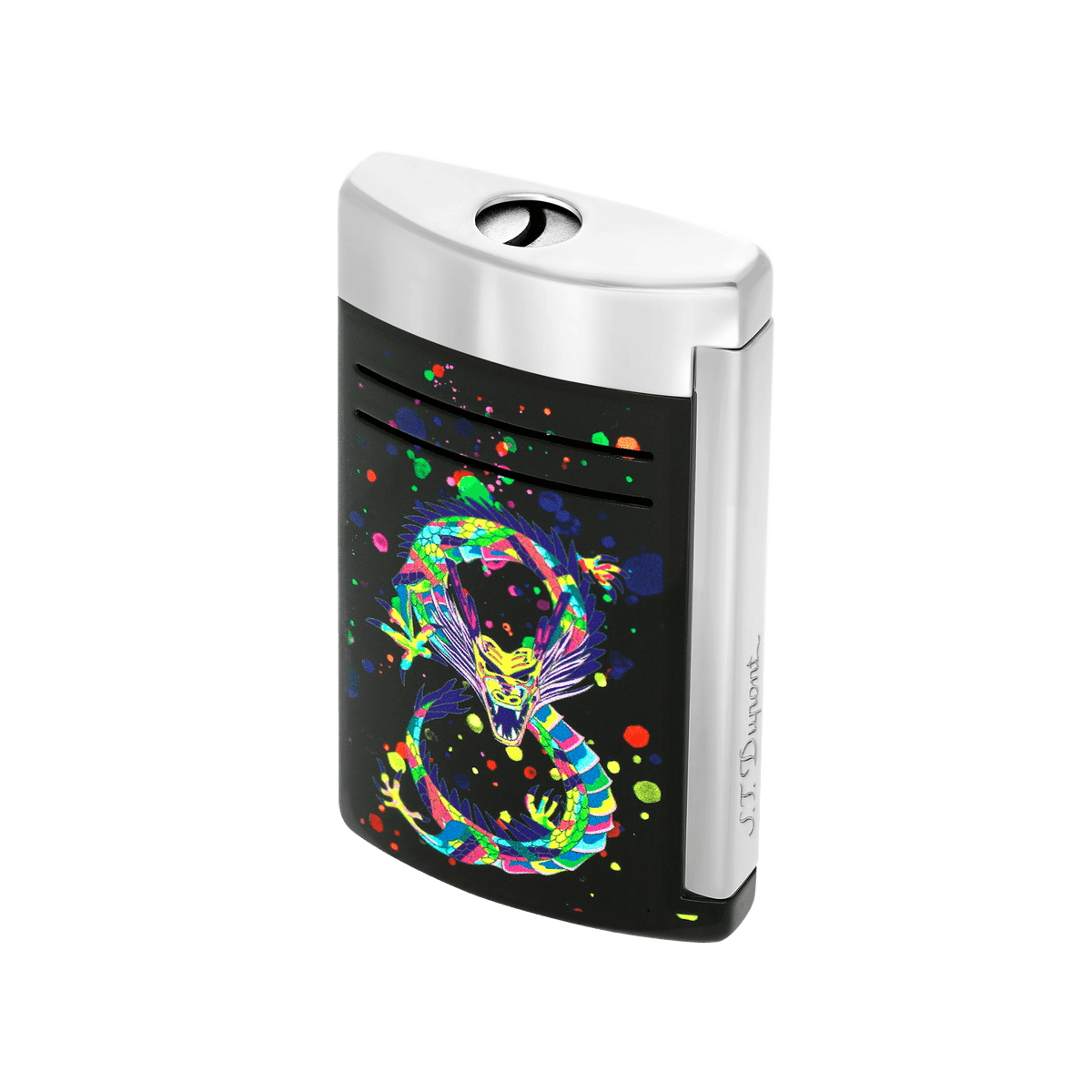 DUPONT ACCESSORIES S.T.DUPONT LI MAXIJET DRAGON BLACK/CHROME NO.020177