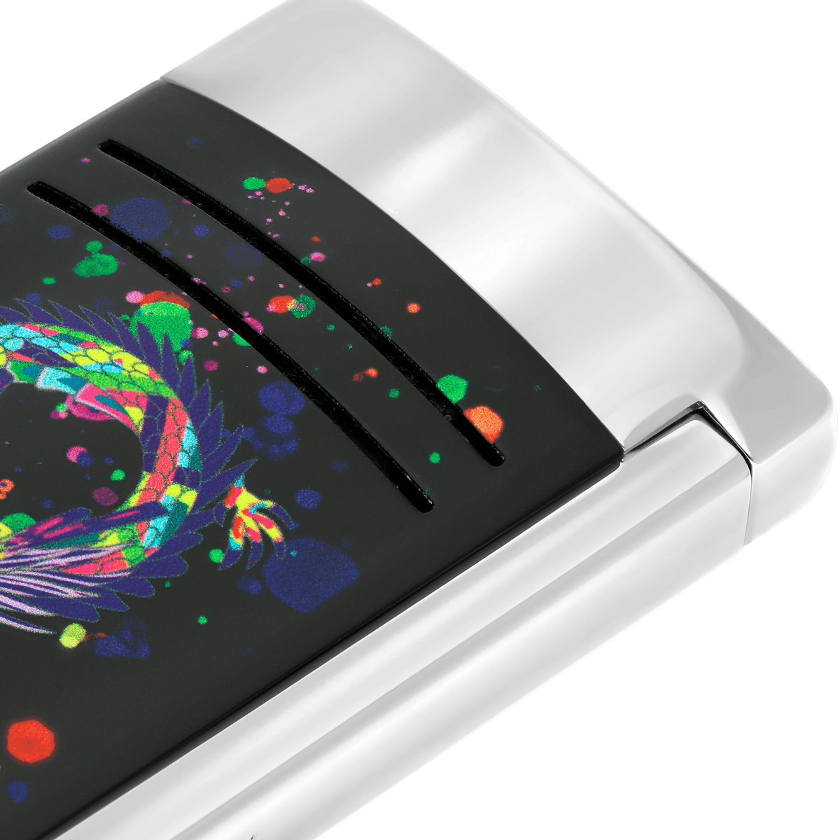 DUPONT ACCESSORIES S.T.DUPONT LI MAXIJET DRAGON BLACK/CHROME NO.020177