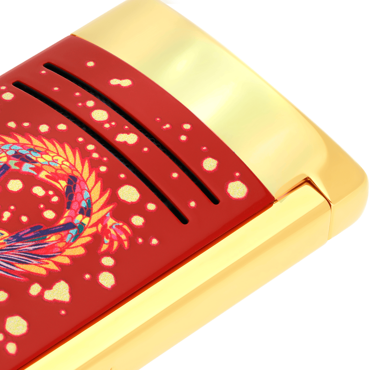 DUPONT ACCESSORIES S.T.DUPONT LI MAXIJET DRAGON BURGUN/GOLDN NO.020176