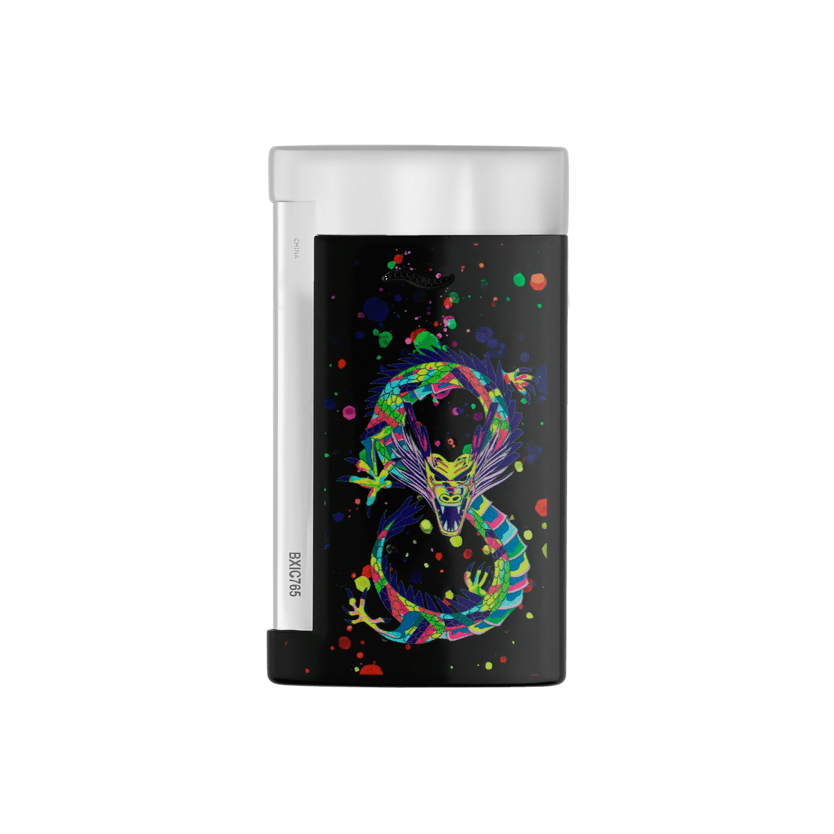 DUPONT ACCESSORIES S.T.DUPONT LI SLIM7 DRAGON BLACK/CHROME NO.027777