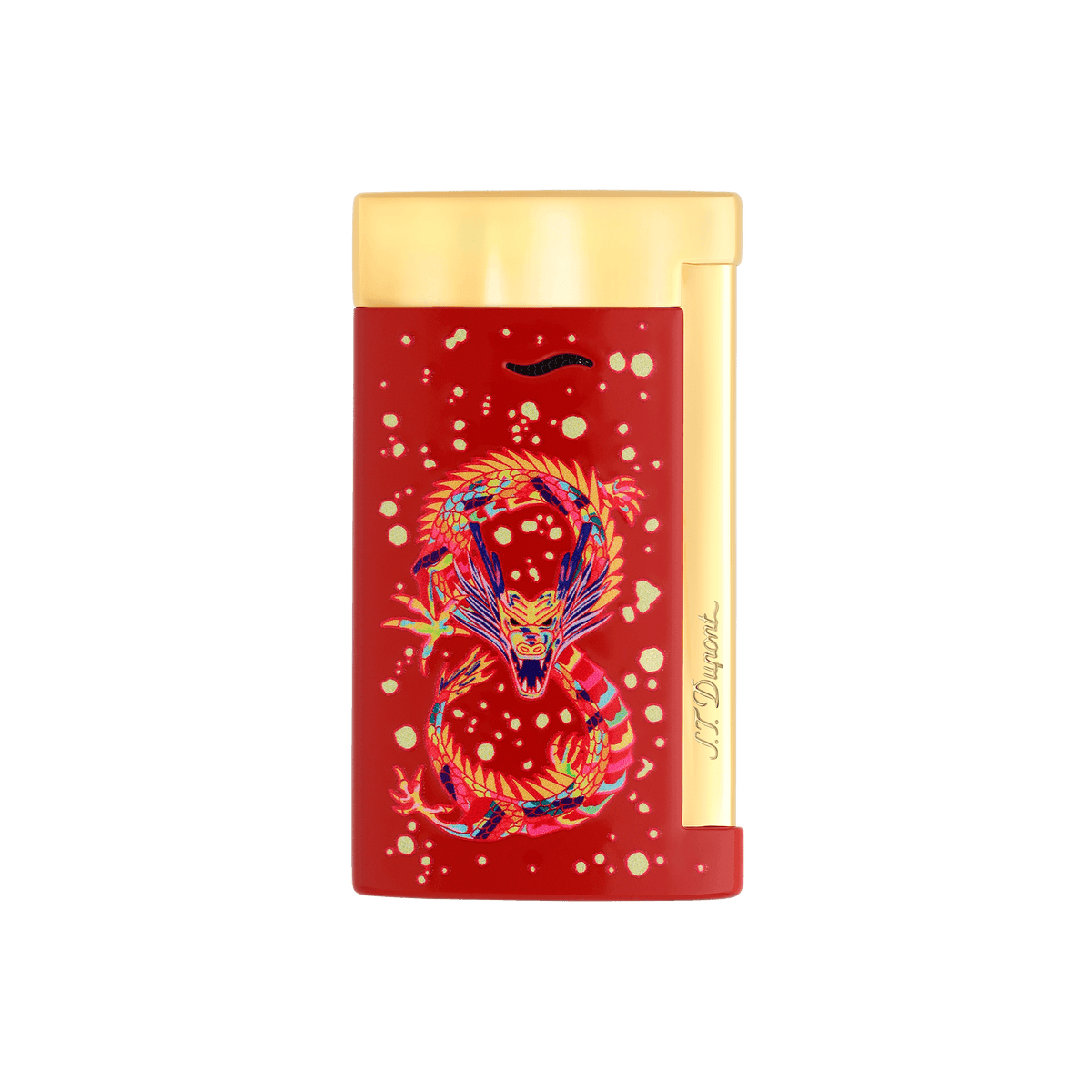 DUPONT ACCESSORIES S.T.DUPONT LI SLIM7 DRAGON BURGUN/GOLDEN NO.027776