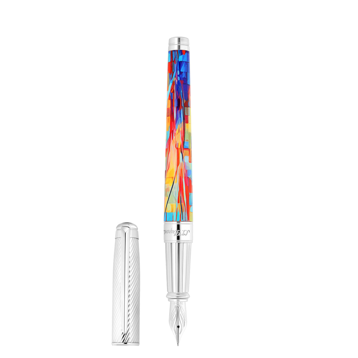 DUPONT ACCESSORIES S.T.DUPONT LINE D ENTERNITY FOUTAIN PEN GRAFF&#39;TY MULTICOLORNO