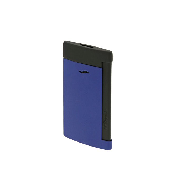 DUPONT ACCESSORIES S. T. DUPONT SLIM 7 MATT BLACK AND OCEAN BLUE LIGHTER