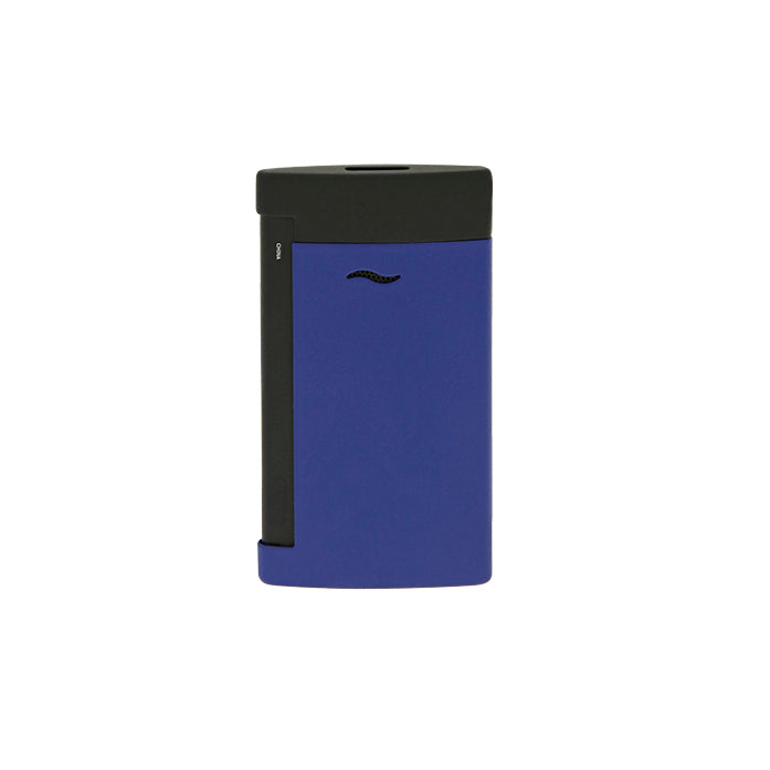 DUPONT ACCESSORIES S. T. DUPONT SLIM 7 MATT BLACK AND OCEAN BLUE LIGHTER