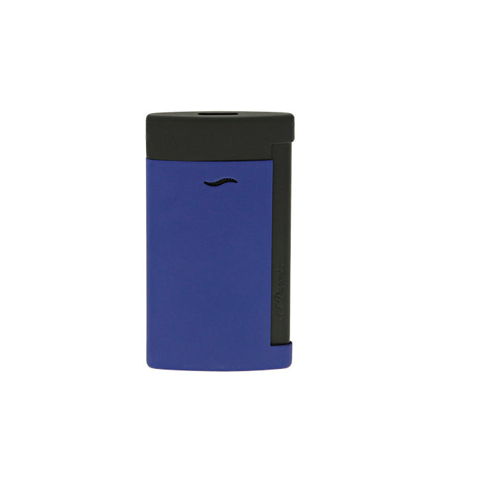 DUPONT ACCESSORIES S. T. DUPONT SLIM 7 MATT BLACK AND OCEAN BLUE LIGHTER
