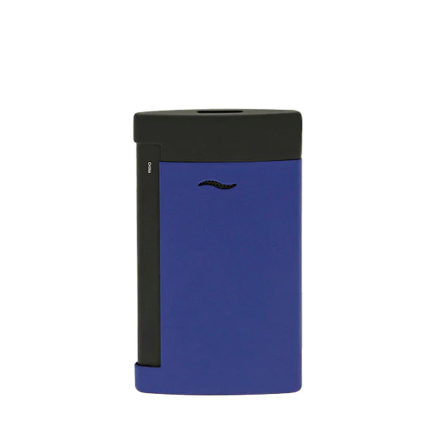 DUPONT ACCESSORIES S. T. DUPONT SLIM 7 MATT BLACK AND OCEAN BLUE LIGHTER