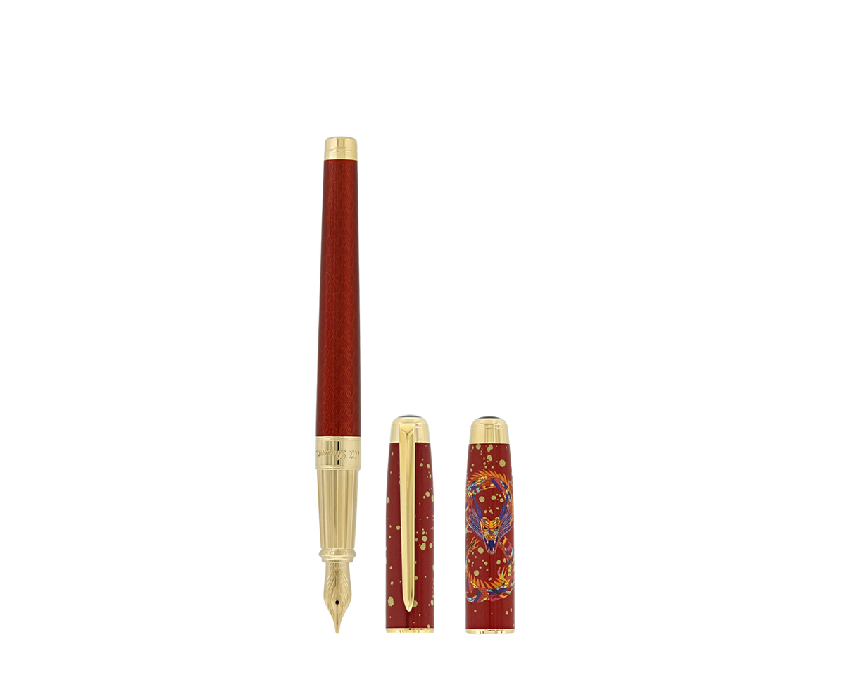 DUPONT ACCESSORIES S.T.DUPONT WI LD ETY L DRAGON MULT BURGUN NO.420026L