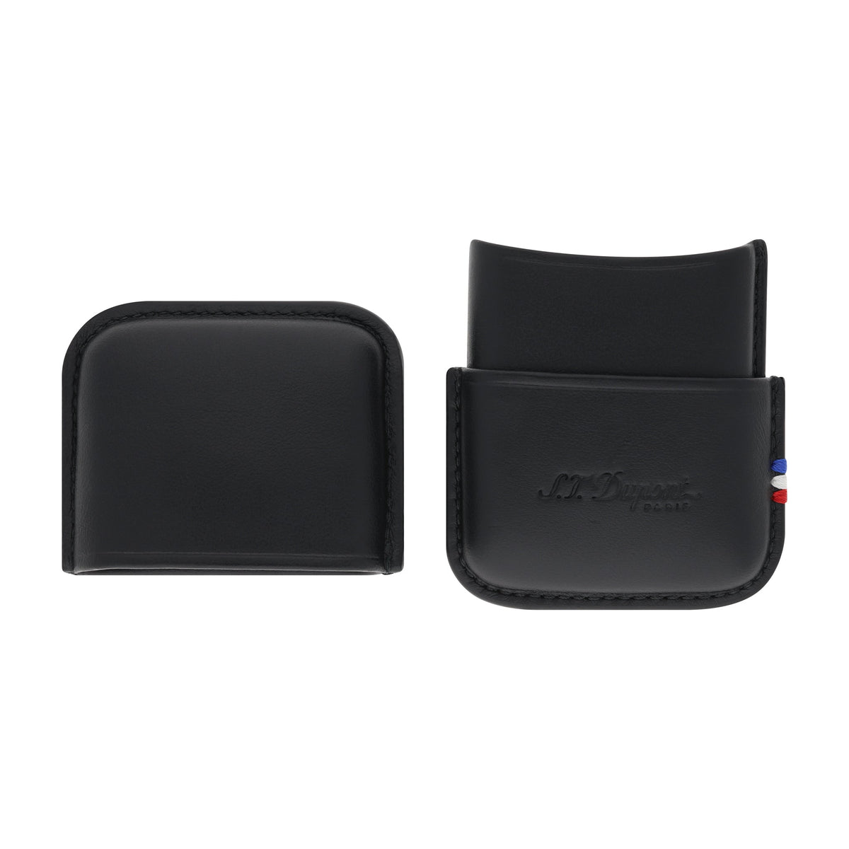 DUPONT ACCESSORIES [style_3597390246417] Bao Da Đựng Bật Lửa Màu Đen ST. Dupont  KT:7,2 X 4,6 X 1,5 cm (Line 2 Lighter Case Black Style No. 183070)