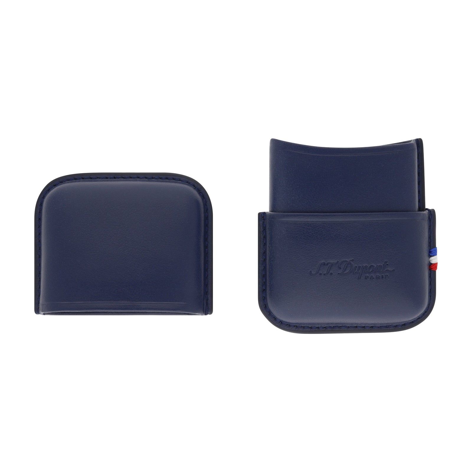 DUPONT ACCESSORIES [style_3597390246431] Bao Da Đựng Bật Lửa Màu Xanh Line 2 Bằng Da Bò ST. Dupont  KT:7,2 X 4,6 X 1,5 cm (Line 2 Lighter Case Blue Style No. 183073)