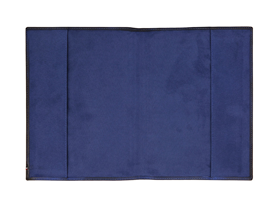 DUPONT ACCESSORIES [style_3597390280114] Tấm bìa sổ tay bằng da bò màu xanh, S.T.Dupont (PTT NB LEATHER A5 ATELIER BLUE/007102). KT:  (23x17x6)cm