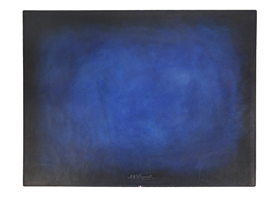 DUPONT ACCESSORIES [style_3597390280145] Tấm lót bàn bằng da bò màu xanh dương, S.T.Dupont (DESK PAD LEATHER ATELIER BLUE/007105). KT:  (54.4 x 42 x 5) cm