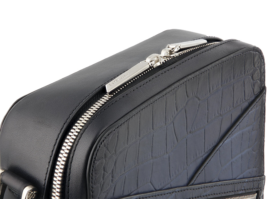 DUPONT ACCESSORIES [style_3597390289162] Túi da màu xanh đen bằng da bò -  ST Dupont (CIGAR CROSSBODY LGR ATL BLUE style No. 141353). KT:  (250 x 205 x 75) mm