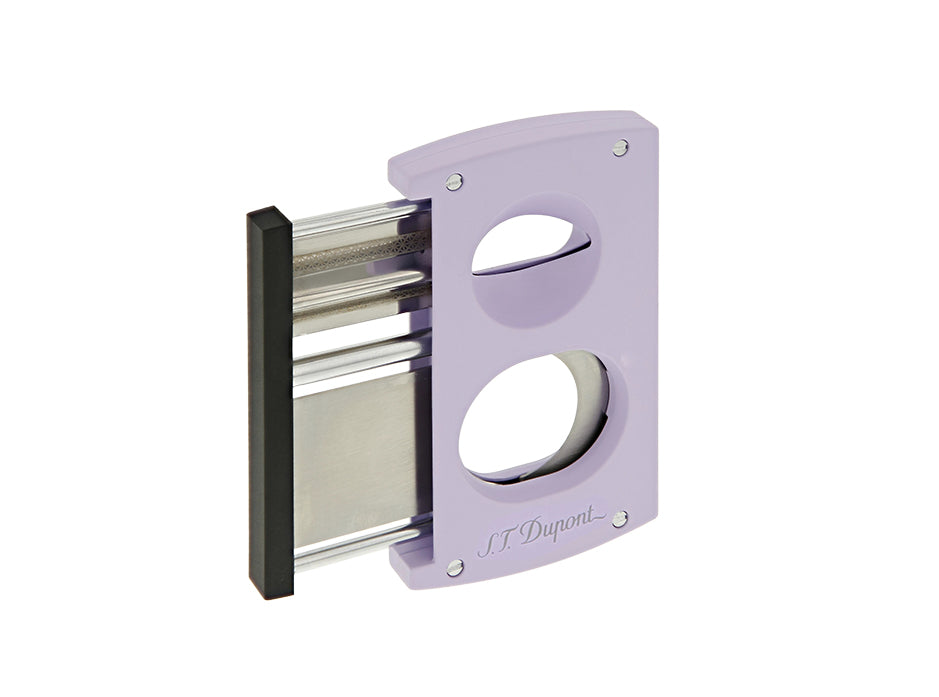 DUPONT ACCESSORIES [style_3597390292698] Dao cắt Cigar KLmàu tím - S.T.Dupont (CC DOUBLE BLADE MAT BLCK/LILAC style No. 003462)