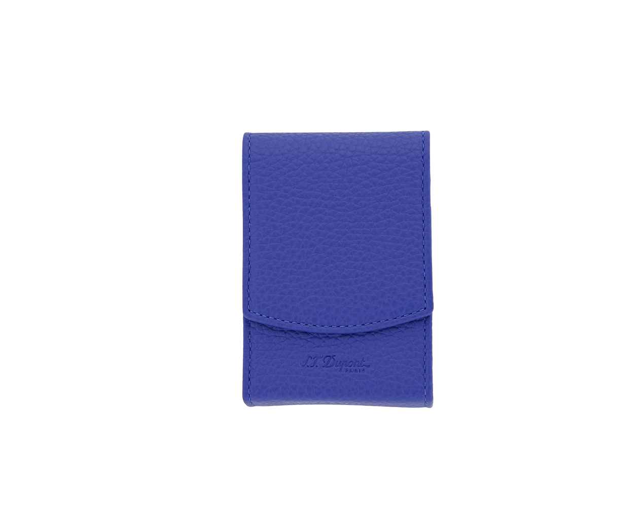 DUPONT ACCESSORIES [style_3597390292926] Bao da đựng Cigar bằng da bò màu xanh - S.T.Dupont (CIGARETTE PACKET CASE OCEAN style no 183461). KT:  (100x60.5x30) mm