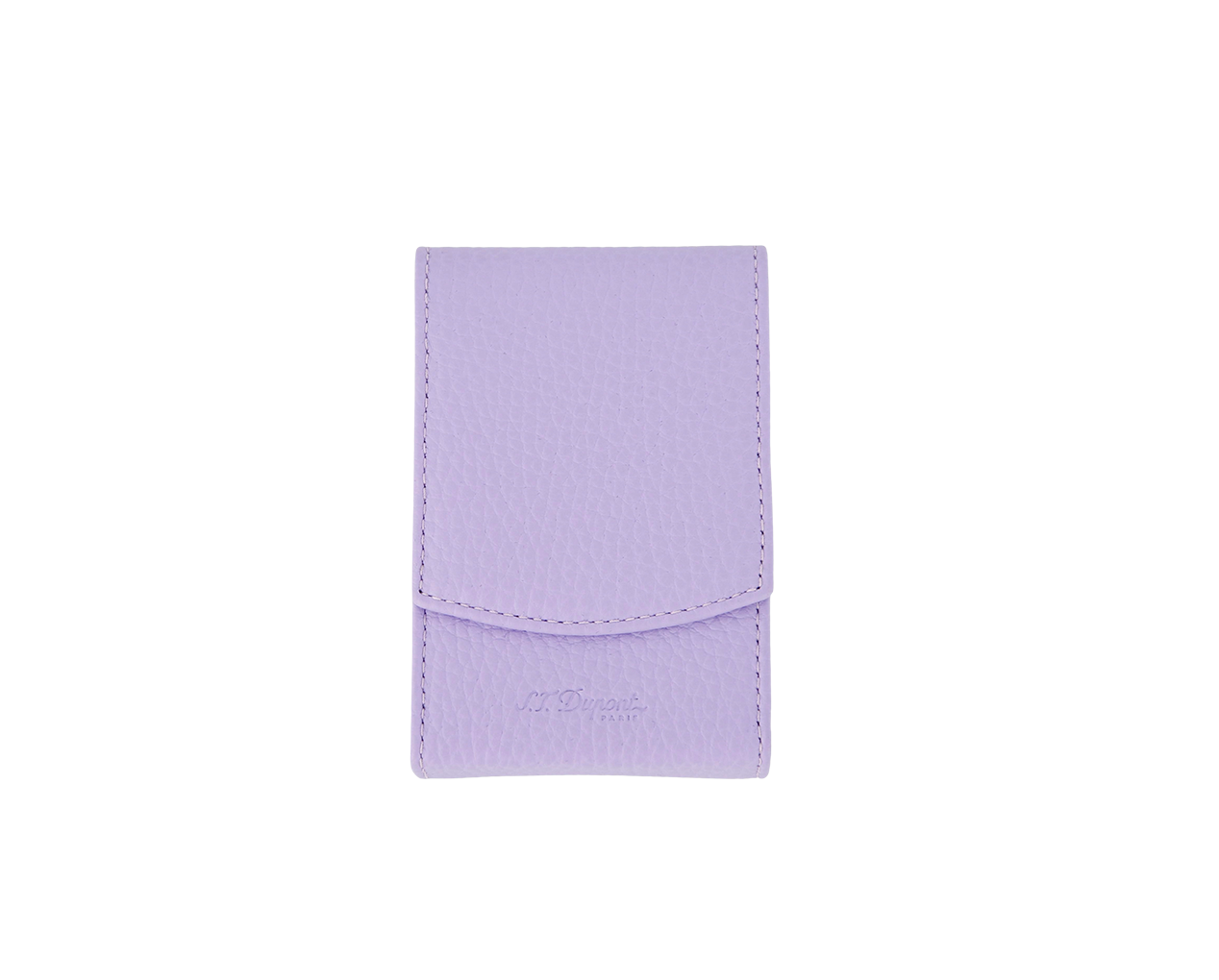 DUPONT ACCESSORIES [style_3597390292933] Bao da đựng Cigar bằng da bò màu tím - S.T.Dupont (CIGARETTE PACKET CASE LILAC style no 183462). KT:  (100x60.5x30) mm