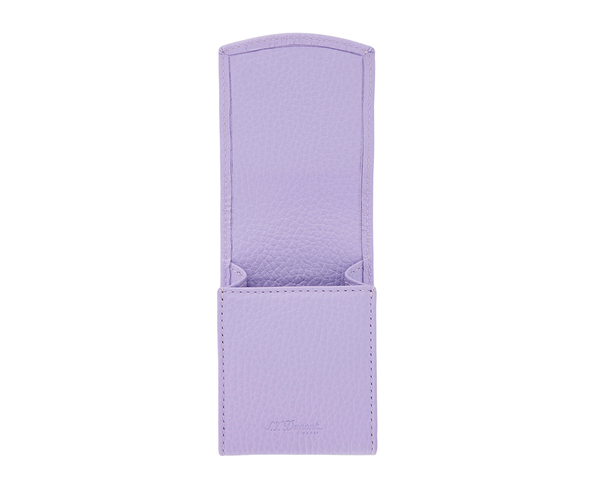 DUPONT ACCESSORIES [style_3597390292933] Bao da đựng Cigar bằng da bò màu tím - S.T.Dupont (CIGARETTE PACKET CASE LILAC style no 183462). KT:  (100x60.5x30) mm