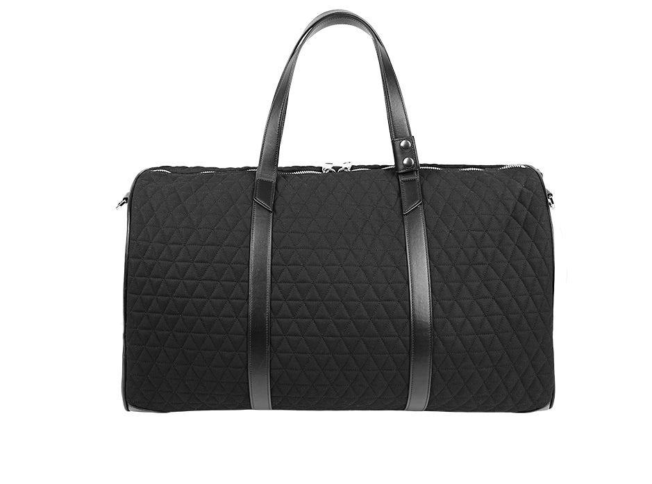 DUPONT ACCESSORIES [style_3597390295835] Túi du lịch bằng da bò, S.T. Dupont (TRAVEL BAG 24H DU MANS BLACK/160508). KT:  (48x35x18)cm