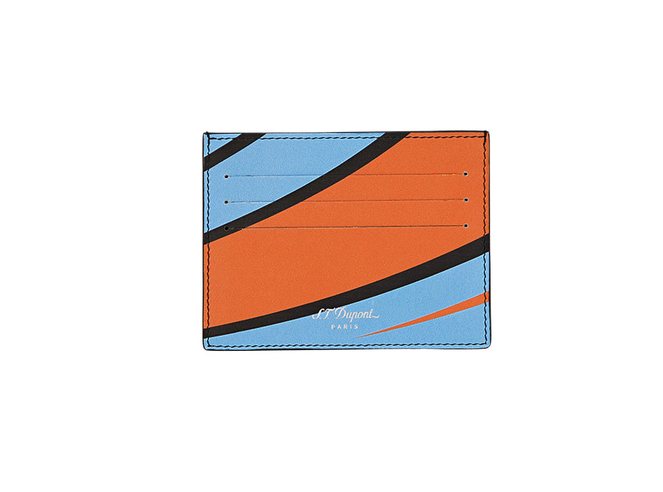 DUPONT ACCESSORIES [style_3597390295903] Ví đựng thẻ bằng da bò - S.T.Dupont (CC HOLDER 24H DU MANS BLUE/161411). KT:  (8x10)cm