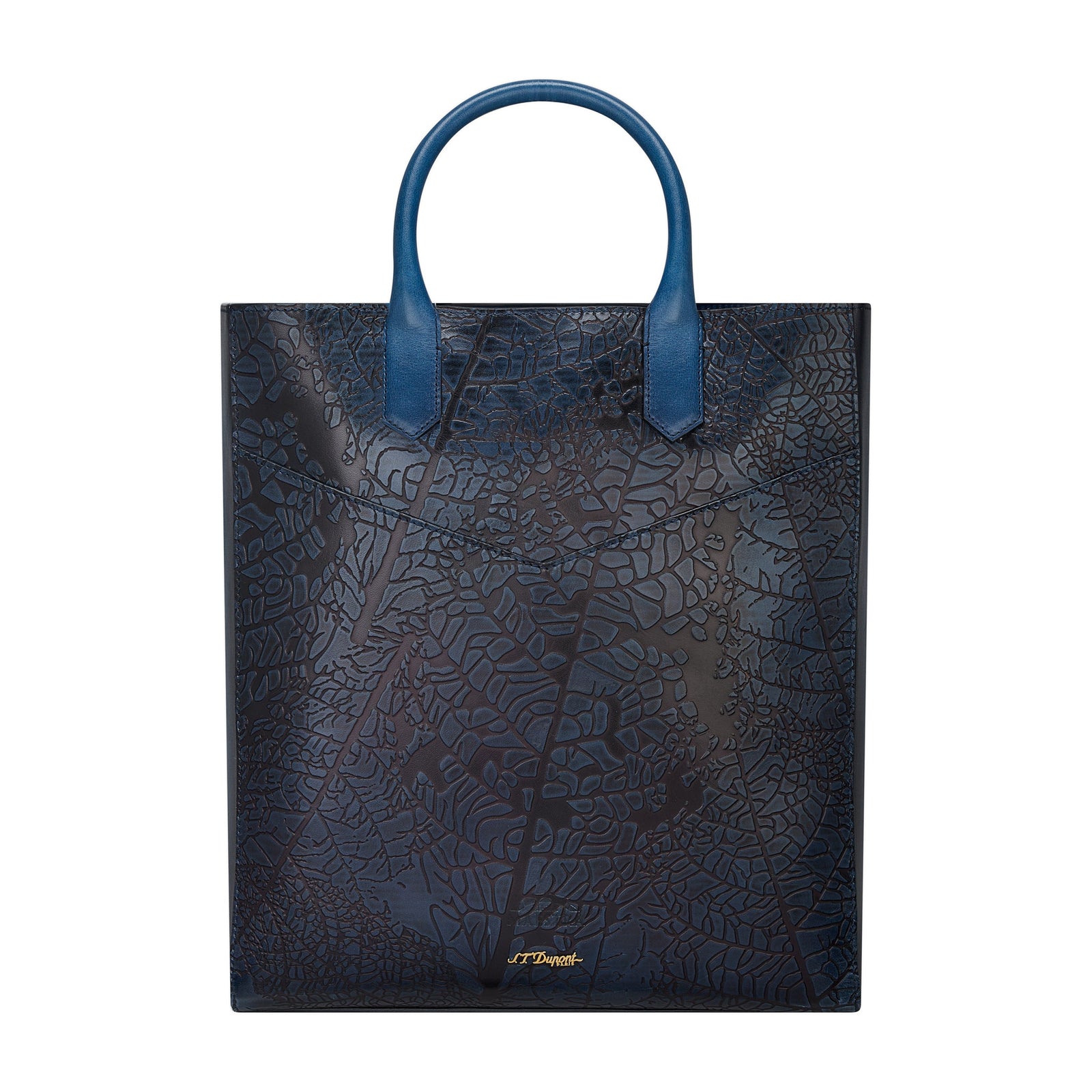 DUPONT ACCESSORIES [style_3597390295958] Túi da màu xanh bằng da bò, S.T.Dupont (WINE & CIGAR BAG PARTAGAS BLUE/191202). KT:  (31x35x12.5)cm