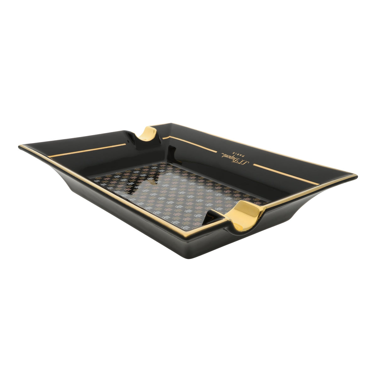 DUPONT ACCESSORIES [style_3597390300676] Gạt tàn Xì gà bằng sứ - S.T. Dupont (LARGE ASHTRAY TRINIDAD style no. 006477)