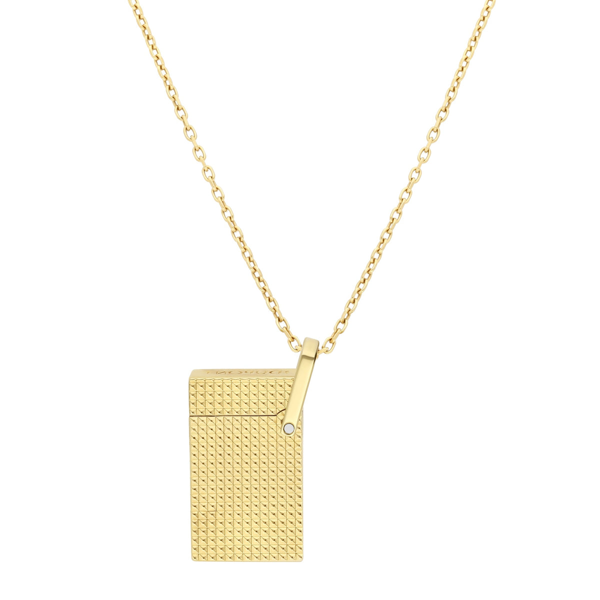 DUPONT ACCESSORIES [style_3597390302083] Bật lửa châm Xì Gà màu vàng kèm dây đeo bằng kim loại, - S.T.Dupont (LI NECKLACE GOLDEN (2) style no K27067CH )
